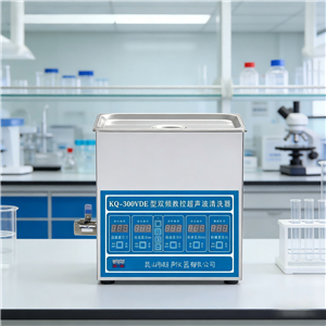 KQ-500VDE舒美双频恒温超声波清洗机 22.5L实验洗瓶机