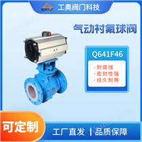 Q641F46氣動襯氟球閥