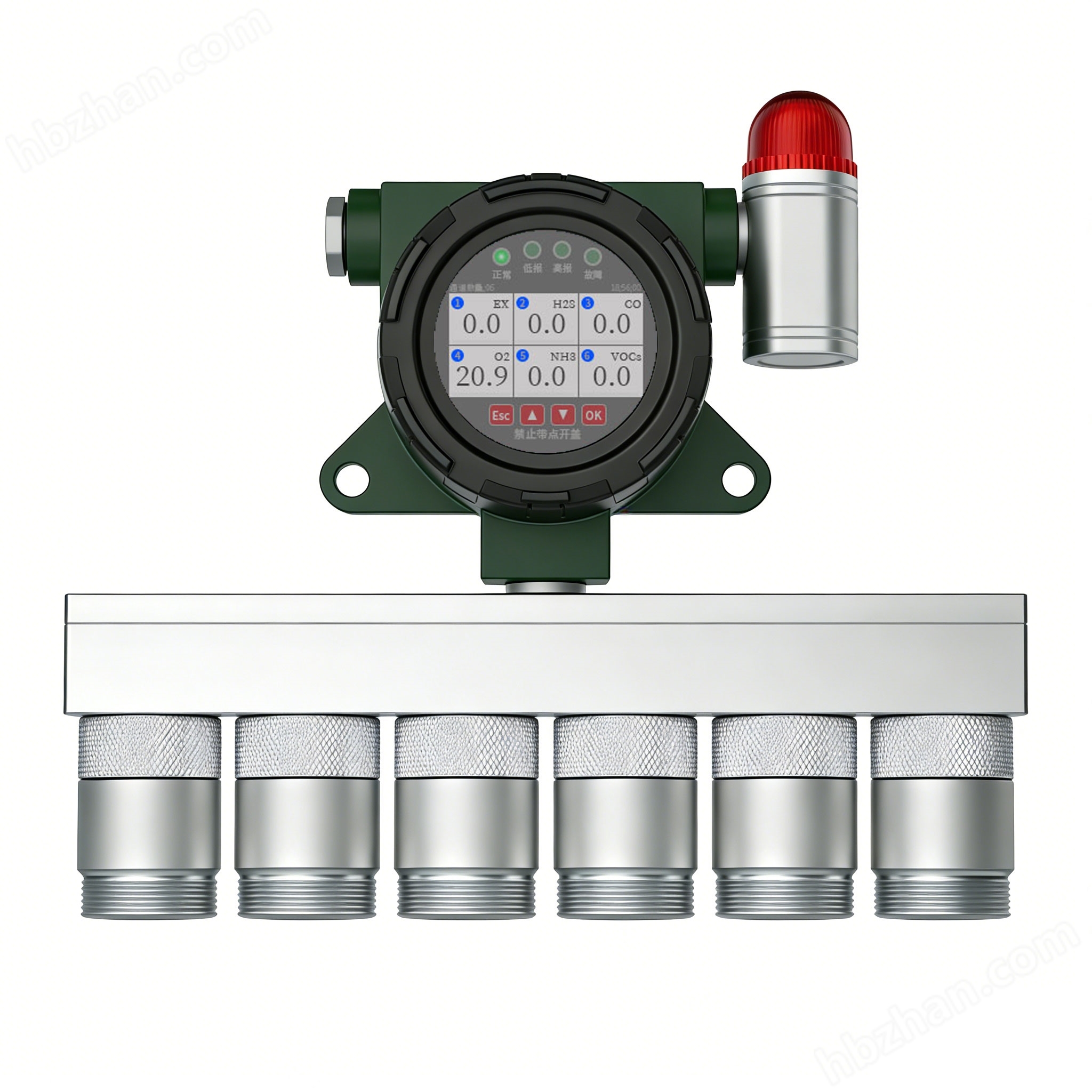 在線式六合一氣體檢測儀